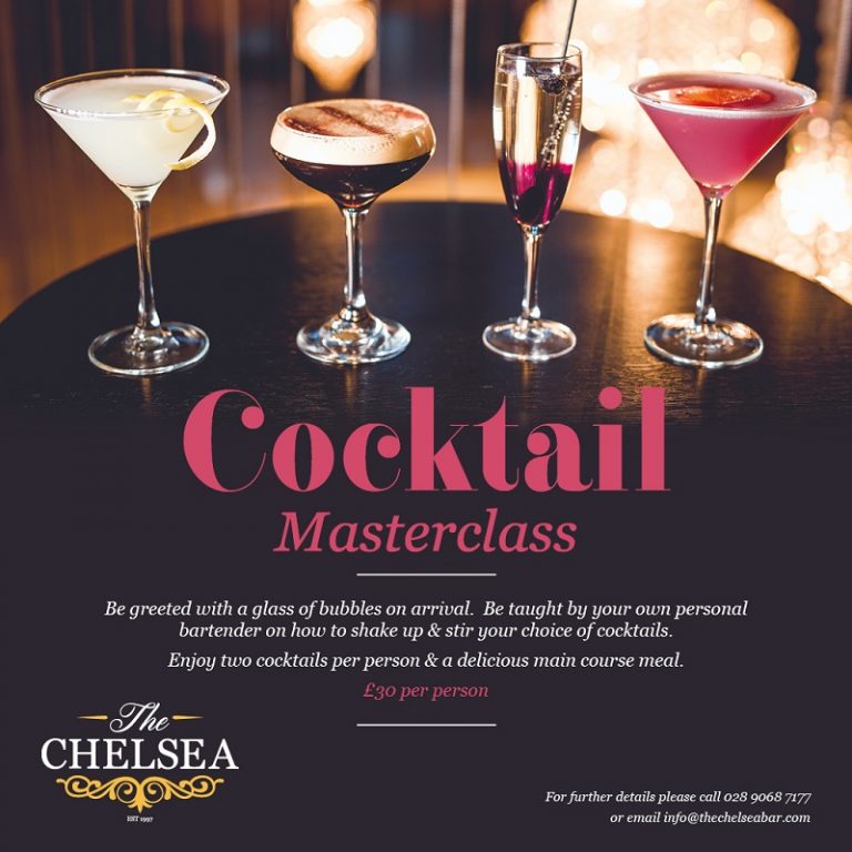 cocktailmasterclass Bar Restaurant Lisburn Road The Chelsea Belfast